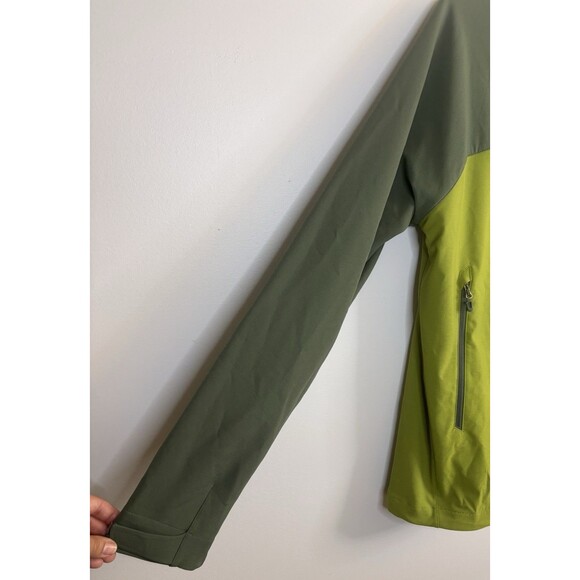 MARMOT M3 Bero Softshell Green Jacket Men Medium Full Zip Outdoor Hiking Stretch - Picture 6 of 13